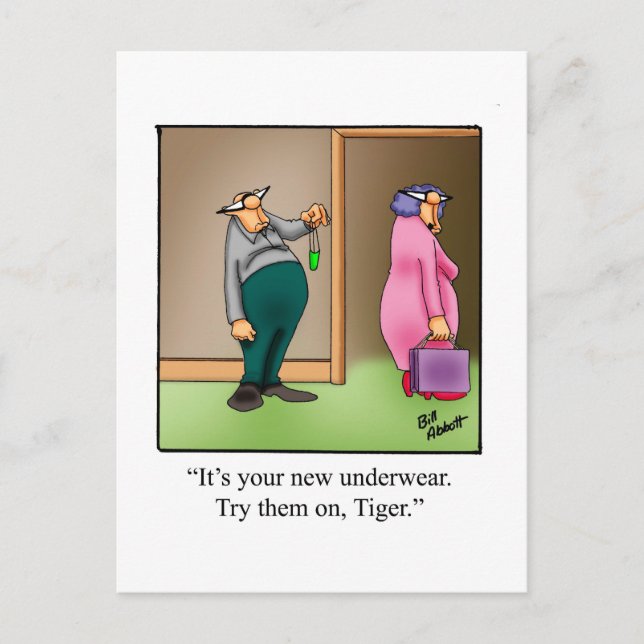 Funny Valentine's Day Humour Postcard (Front)