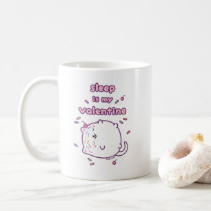 Funny Valentine's Day Kitty Cat Coffee Mug