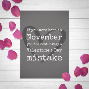 Funny Valentine's Day Mistake Holiday Card