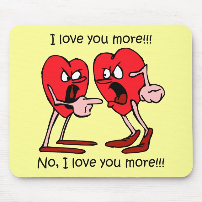 Funny Valentine's Day Mouse Pad (Front)