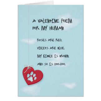 Funny Valentine's Day Poem from the Dog