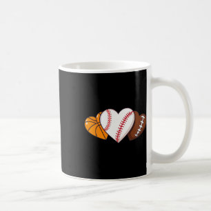 Funny Valentines Day Sketll Sell Footll Hearts Boy Coffee Mug