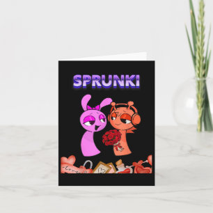 Funny Valentines Day Sprunki Heart For Kids Girls Card