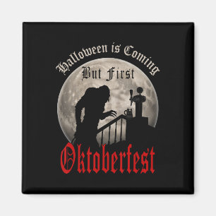 Funny Vampire Beer Lovers Count Dracula Men Magnet