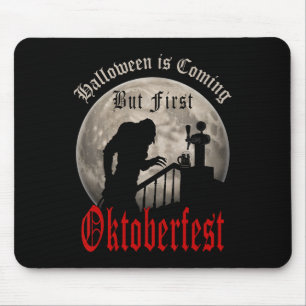Funny Vampire Beer Lovers Count Dracula Men Mouse Pad