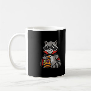 Funny Vampire Raccoon Halloween Mug