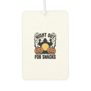 Funny Vampire Shirt with Spooky Pumpkin Night Art_ Air Freshener