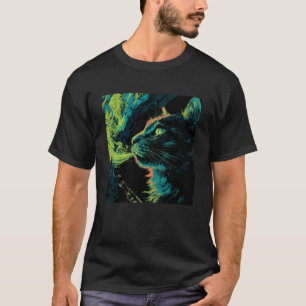 Funny Vaping Cat, Vape Kitty Meme, Feline Vaper, C T-Shirt