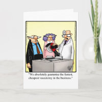 Funny Vasectomy Humour Get Well Card