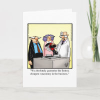 Funny Vasectomy Humour Get Well Card
