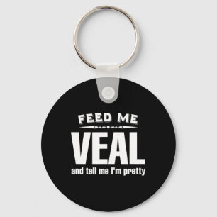 Funny Veal Lover Meat Keychain
