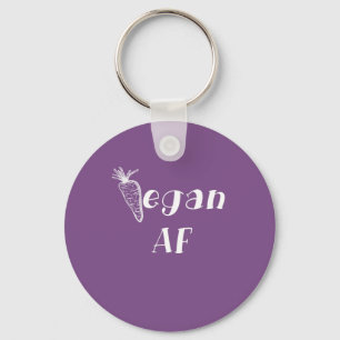 Funny vegan AF design Keychain