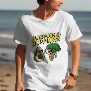 Funny Vegan Avocado Broccoli Plant Based Pun T-Shirt