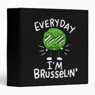Funny Vegan Brussels Sprouts Binder