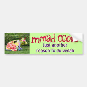 funny vegan bumper sticker