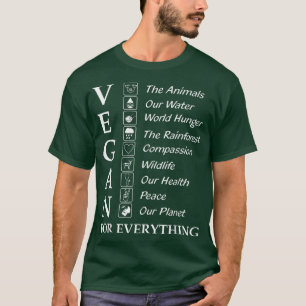 Funny Vegan Gift Shirt Vegan For Everything Vegeta