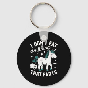 Funny Vegan I Don't Eat Anything That Farts Vegeta Keychain