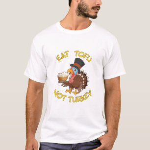 Funny Vegan Vegetarian Thanksgiving Meal Eat Tofu T-Shirt