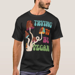 Funny Vegans, Vegetarians 70s Style Design For Men T-Shirt
