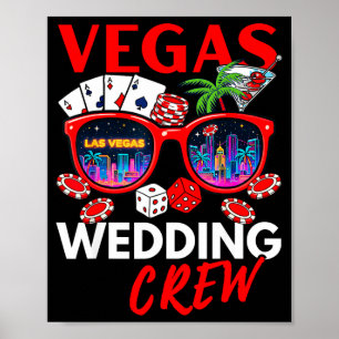 Funny vegas wedding crew 2026 bachelor party poster