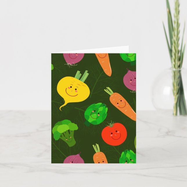Funny Vegetable Card (Front)