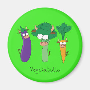 Funny Vegetables Cute Cartoon Kids Magnet
