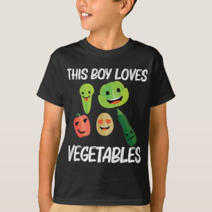 Funny Vegetables For Boys Kids Fruit Veggies Garde T-Shirt