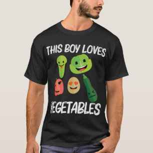 Funny Vegetables For Boys Kids Fruit Veggies Garde T-Shirt