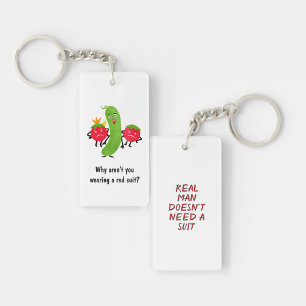 Funny vegetables keychain