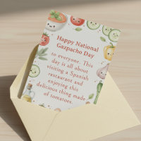 funny vegetables National Gazpacho Day