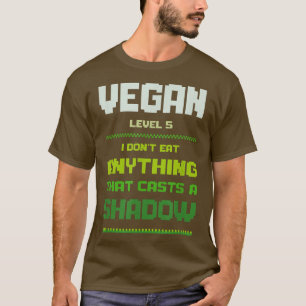 Funny Vegetarian 8 Bit Piel Pro Vegan Retro Eat Mo T-Shirt
