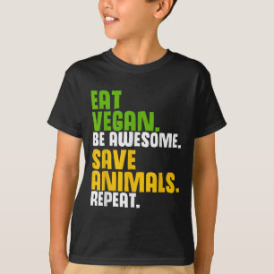 Funny Vegetarian Cool Diet Veggie Veganism World V T-Shirt