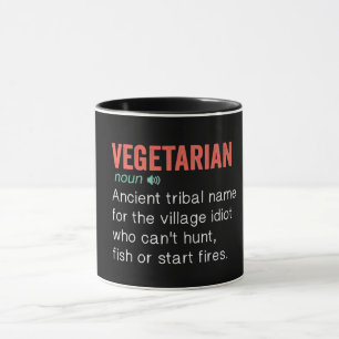 Funny Vegetarian Definition Mug