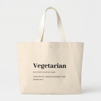 Funny Vegetarian Description Tote