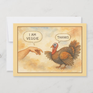 Funny Vegetarian Thanksgiving Card