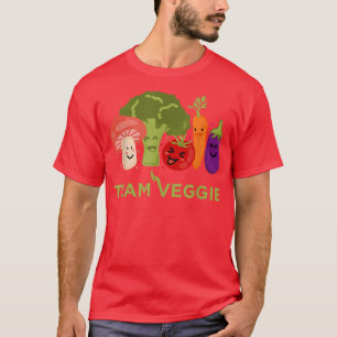 Funny Veggie Art For Men Women Kids Vegan Plant Ve T-Shirt