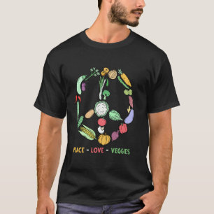 Funny Veggie Art For Women Men Vegan Food Vegetabl T-Shirt