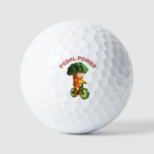 Funny Veggie Rider Golf Balls