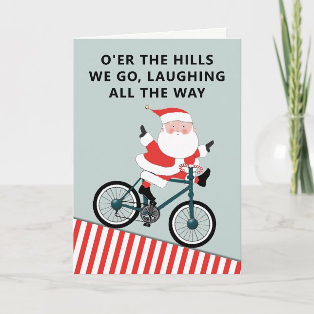 Funny Vélo Carte de vacances (Devant)