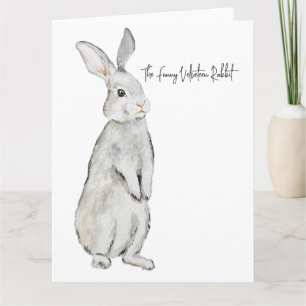 Funny velvet rabbit card