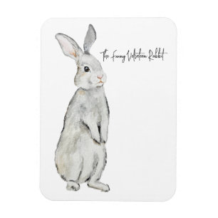 Funny velvet rabbit card magnet