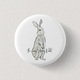 Funny velvet rabbit magnet keychain 1 inch round button