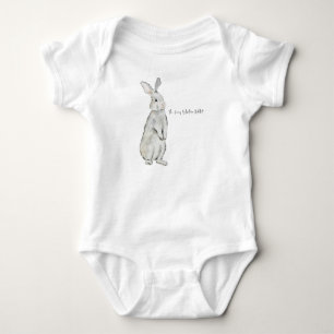 Funny velvet rabbit tote bag baby bodysuit
