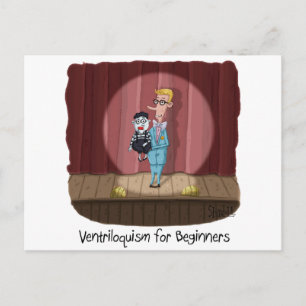 Funny Ventriloquism for Beginners Card or gift.
