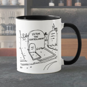 Funny Ventriloquist Joke on Ventriloquism Mug