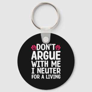 Funny Veterinarian Design For Men Women Vet Tech V Keychain