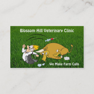 Funny Veterinary Business Card