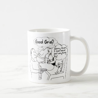 Funny vicar and church mouse mug. coffee mug