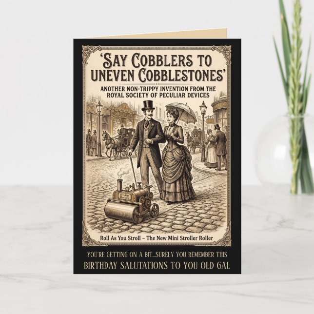 Funny Victorian Birthday Card (Front)