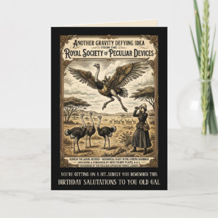 Funny Victorian Birthday Card for Women